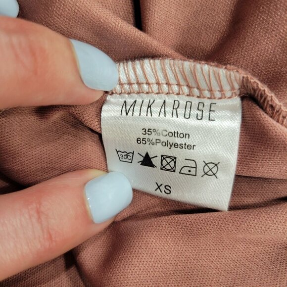 NWOT Crochet Mikarose Mauve Pink Dress SAACHI Vibes Vintage Vibes - Picture 12 of 12